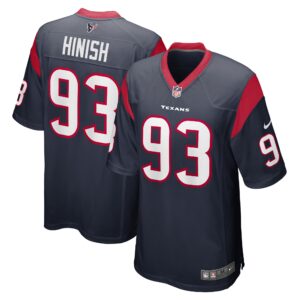 Kurt Hinish Houston Texans  Game Player Jersey - Navy