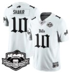 Khalil Shakir #10 Buffalo Bills BUF Gothic Vapor Limited Jersey - Farewell Highmark Patch - All Stitched
