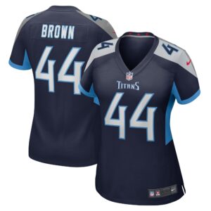 Mike Brown Tennessee Titans Women's  Game Jersey -  Navy