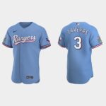Men's Texas Rangers #3 Leody Taveras Light Blue Alternate Flex Base Jersey