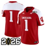 Team #1 Ndiana Hoosiers IND 2026 CFP Final Patch Vapor Limited Jersey V2 - All Stitched