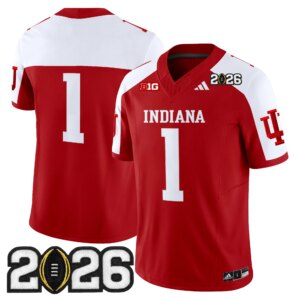 Team #1 Ndiana Hoosiers IND 2026 CFP Final Patch Vapor Limited Jersey V2 - All Stitched