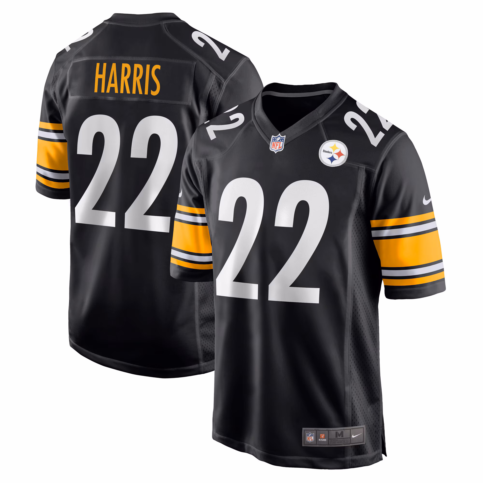 Najee Harris Pittsburgh Steelers Player Game Jersey - Black