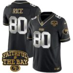 Jerry Rice # 80 San Francisco 49ers Faithful To The Bay Patch Vapor Limited Jersey V8 - All Stitched