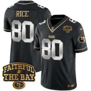 Jerry Rice # 80 San Francisco 49ers Faithful To The Bay Patch Vapor Limited Jersey V8 - All Stitched
