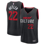 Youth Miami Heat Jimmy Butler  Black 2023/24 Fast Break Jersey - City Edition