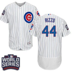 Chicago Cubs #44 Anthony Rizzo White Flexbase Collection 2016 World Series Bound Stitched Jersey