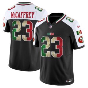Christian McCaffrey # 23 San Francisco 49ers Mexico Vapor Limited Jersey V4 - All Stitched