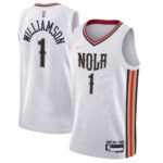 Zion Williamson New Orleans Pelicans Youth 2021/22 Swingman Jersey - City Edition - White
