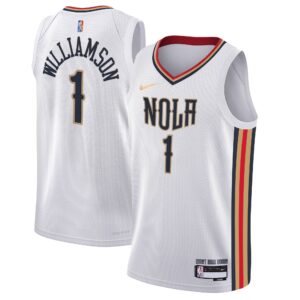 Zion Williamson New Orleans Pelicans Youth 2021/22 Swingman Jersey - City Edition - White