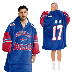 Adult J.A. 17 Buffalo Football Unisex Blanket Hoodie