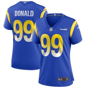 Aaron Donald Los Angeles Rams  Women's Game Jersey - Royal