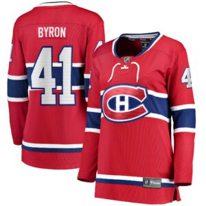 Paul Byron Montreal Canadiens Women's Home Breakaway Player Jersey - Red