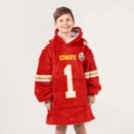 Kid X.W 1 Kansas City Football Unisex Blanket Hoodie