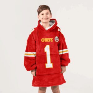 Kid X.W 1 Kansas City Football Unisex Blanket Hoodie
