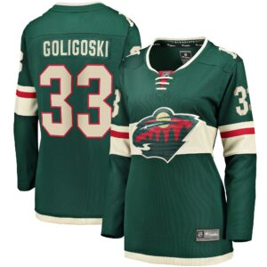 Alex Goligoski Minnesota Wild Women's Home Breakaway Player Jersey - Green
