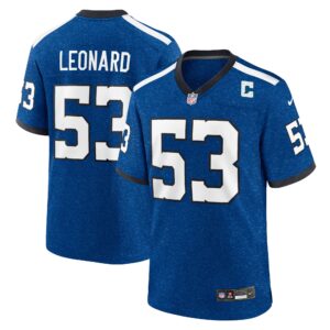 Shaquille Leonard Indianapolis Colts Indiana Nights Alternate Game Jersey - Royal
