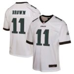 A.J. Brown Philadelphia Eagles #11 Youth Game Jersey - White