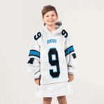 Kid 9 Carolina Football Unisex Blanket Hoodie