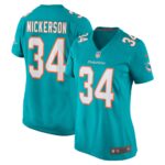 Parry Nickerson Miami Dolphins Women's Team Game Jersey -  Aqua