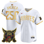 America #250 Pittsburgh Pirates 2026 City Connect Vapor Premier Limited Jersey - All Stitched