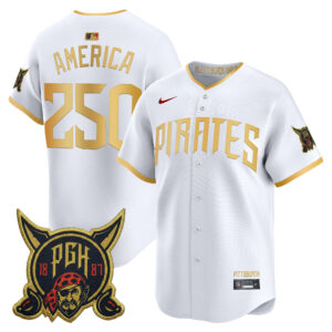 America #250 Pittsburgh Pirates 2026 City Connect Vapor Premier Limited Jersey - All Stitched