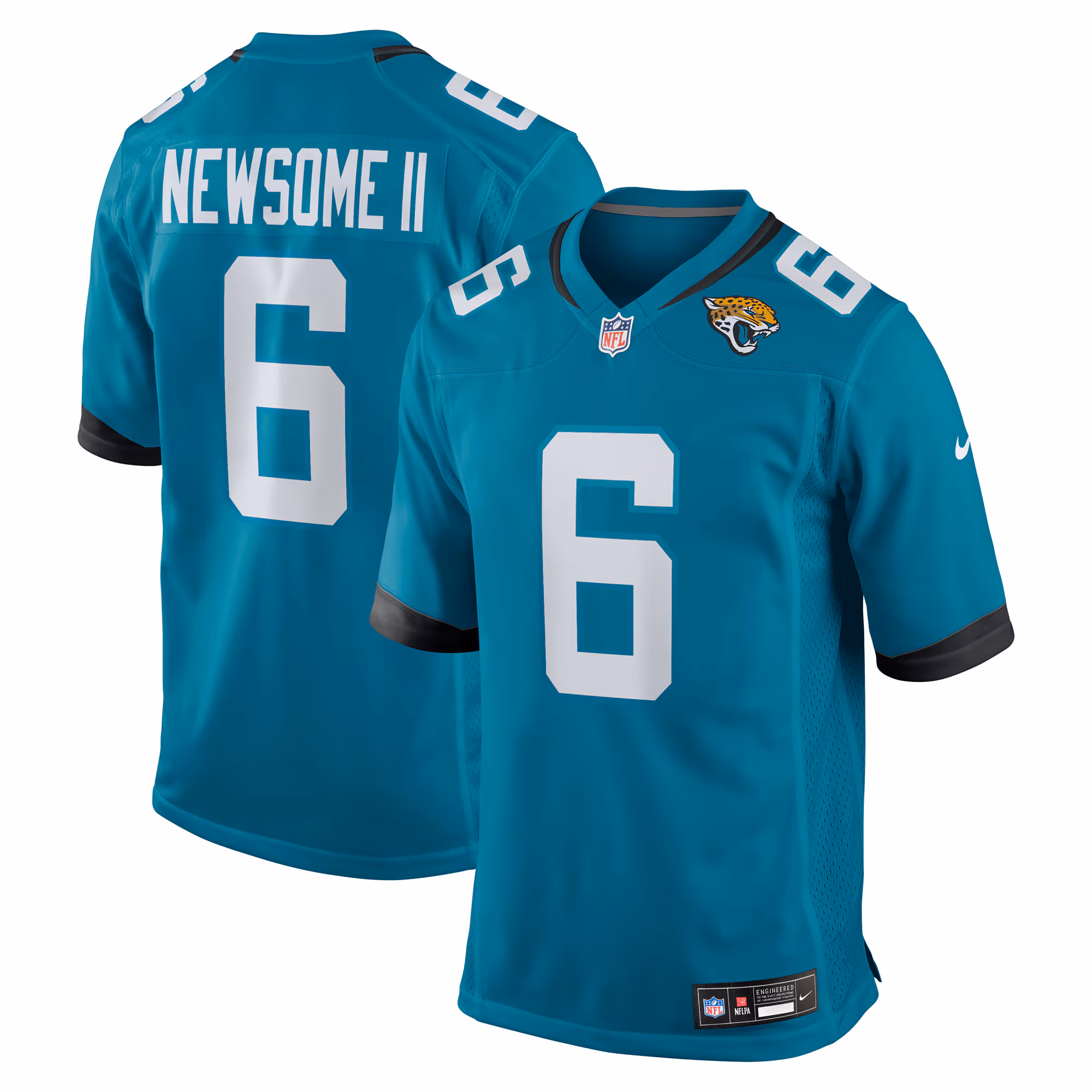 Greg Newsome II #6 Jacksonville Jaguars Team Game Jersey - Teal