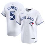 Men's Toronto Blue Jays Santiago Espinal  White Home Limited Player Jersey