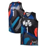 Youth Brooklyn Nets Mikal Bridges  Black 2023/24 Swingman Replica Jersey - City Edition