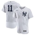 Men's New York Yankees #11 Anthony Volpe  Home Flex Base Player White Jersey