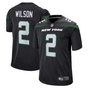 Zach Wilson  New York Jets Game Jersey - Stealth Black