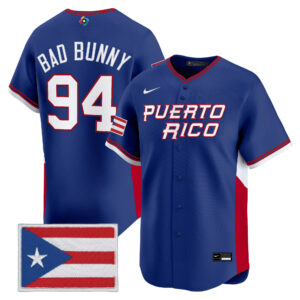 Bad Bunny #94 Puerto Rico Baseball 2026 World Baseball Classic Vapor Premier Jersey - Royal