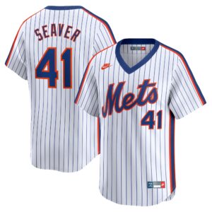 Men's New York Mets Tom Seaver  White Throwback Cooperstown Limited Jersey