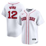 Men's Boston Red Sox Connor Wong  White Home Limited Player Jersey