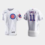 Men's Chicago Cubs #11 Drew Smyly White Home Flex Base Jersey