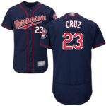 Minnesota Twins #23 Nelson Cruz Navy Blue Flexbase Collection Stitched Jersey