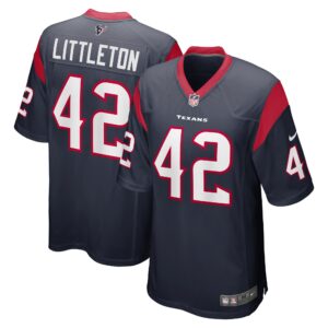 Cory Littleton Houston Texans  Game Player Jersey - Navy
