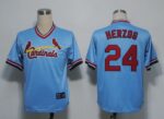 Mitchell And Ness St. Louis Cardinals #24 Whitey Herzog Blue Throwback Stitched Jersey