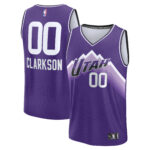 Unisex Utah Jazz  Clarkson  Purple 2023/24 Fast Break Jersey - City Edition