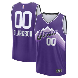Unisex Utah Jazz  Clarkson  Purple 2023/24 Fast Break Jersey - City Edition