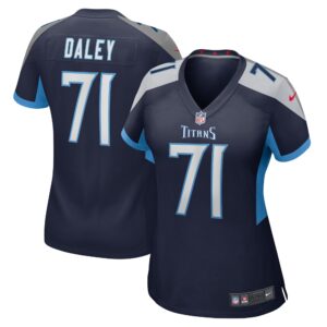 Dennis Daley Tennessee Titans  Women's Game Player Jersey - Navy