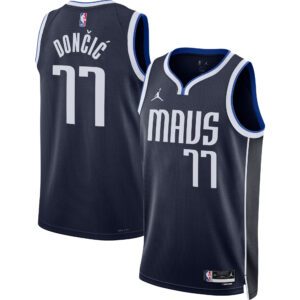 Luka Dončić 2022/23 Dallas Mavericks  Unisex Swingman Jersey - Statement Edition - Navy