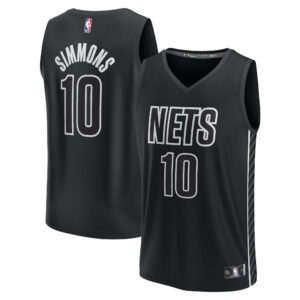 Ben Simmons Brooklyn Nets  Fast Break Replica Player Jersey - Statement Edition - Black