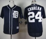 Detroit Tigers #24 Miguel Cabrera Navy Blue Cool Base Stitched Jersey