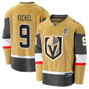 Jack Eichel Vegas Golden Knights 2023 Stanley Cup Champions Home Breakaway Player Jersey - Gold