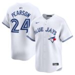 Men's Toronto Blue Jays #24 Nate Pearson  White Home Limited Player Jersey
