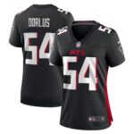 Women's Atlanta Falcons Brandon Dorlus #54 Black Game Jersey