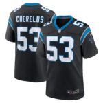 Claudin Cherelus Carolina Panthers Team Game Jersey -  Black