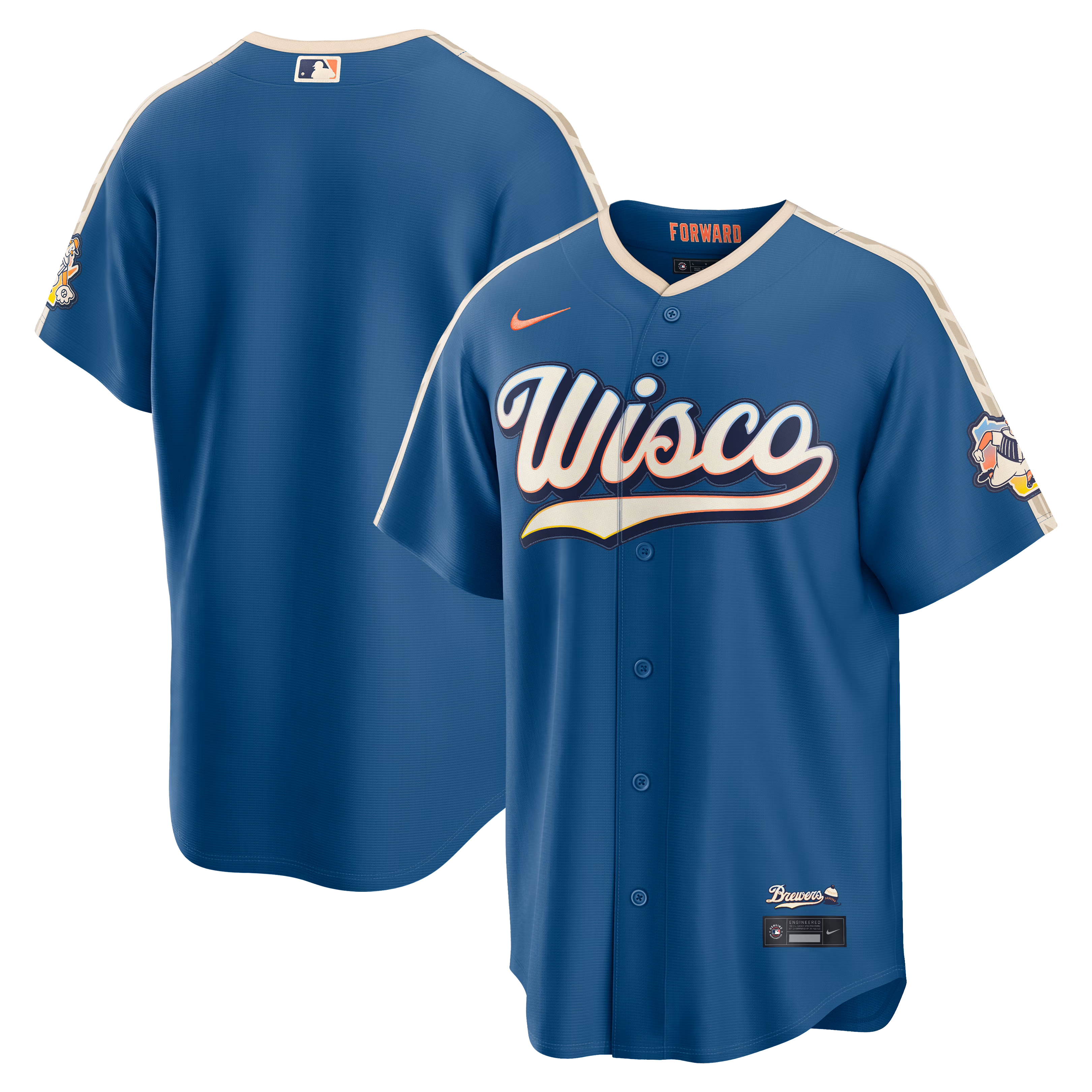 Milwaukee Brewers Mineral Blue 2026 City Connect Stadium Jersey