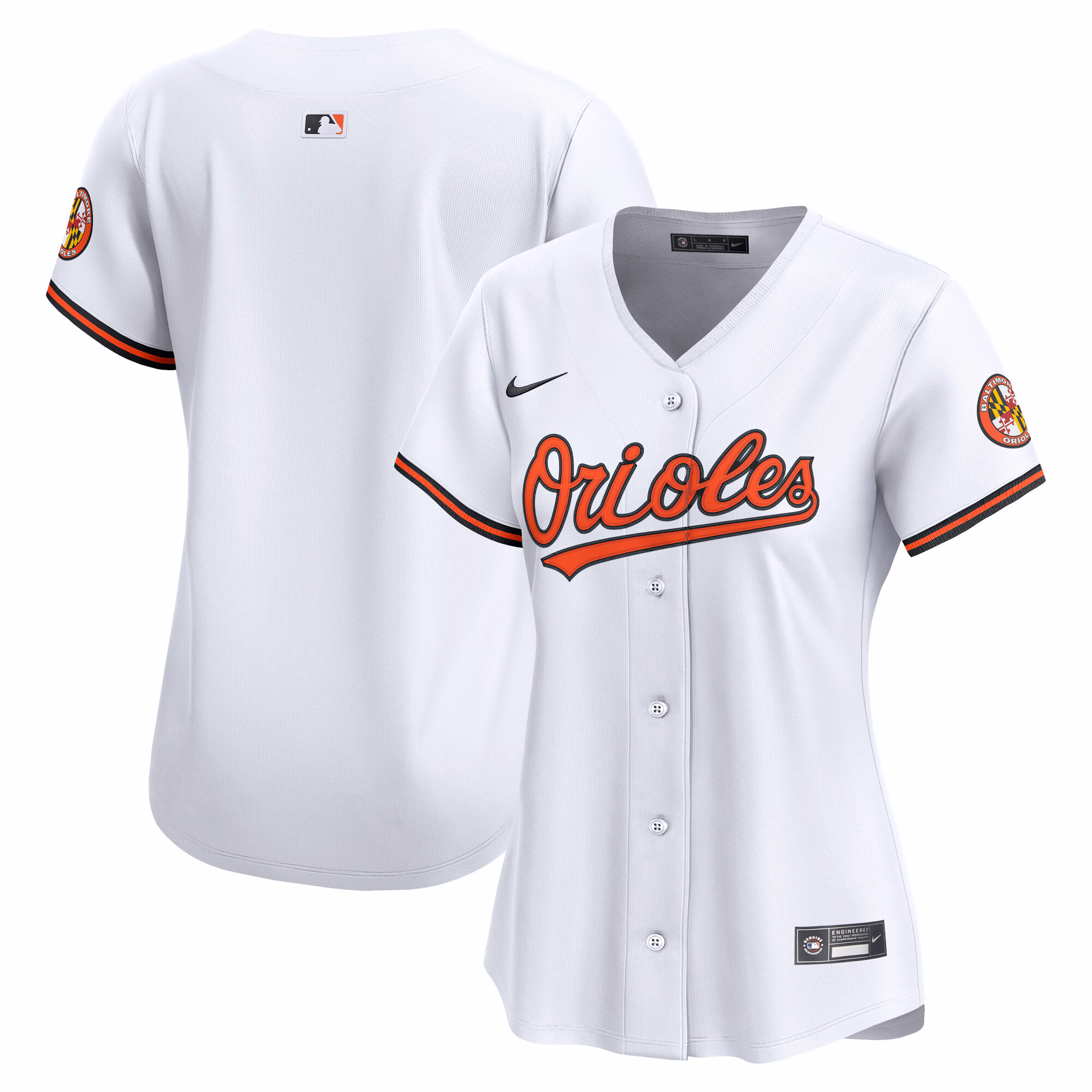 Women's Baltimore Orioles White Home Limited Jersey